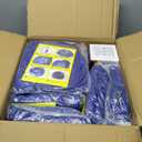 Realspring 12 Pcs Inflatable Bean Bag Chair, Air Pump,Dark Blue