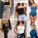 Strapless Shapewear for Women, Tummy Control Triangle Bodysuit, Body Shaper Tank Top L