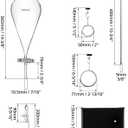 QWORK 1000ml Heavy Wall Conical Separating Funnel with 24/29 Fitting and PTFE Stopcock + Laboratory Distillation Support Rack for Titration Extraction