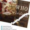 Christmas Puzzle 1000 Pieces Jigsaw Puzzles for Adults 29.6" x19.7" Large Puzzle Winter Santa Claus Decoration for Family Party Holiday Christmas Jigsaw Puzzles as Home Decor