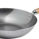 JOYCE CHEN Classic Series 12-Inch Carbon Steel Stir Fry Pan with Birch Handle