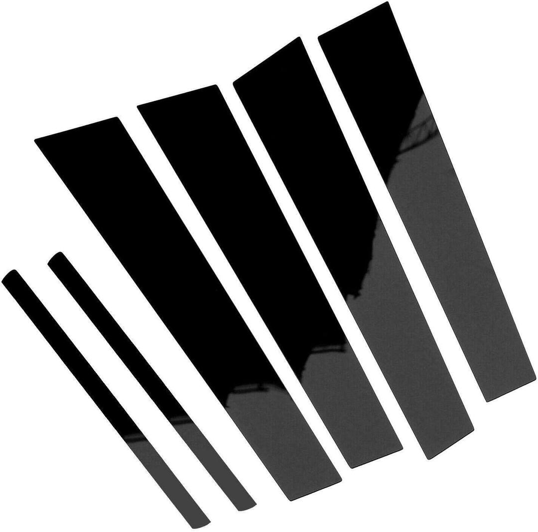 6 pcs Black Exterior Door Window Pillar Posts Molding Cover Panel Trim Stickers Side Door Window Cover Trim Replacement for Dodge Charger 2011-2021