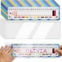 20 Colorful Students Name Plates and and Nameplates Pocket for Desks - Self-Adhesive Desk Name Tags for Classroom, Student Name Plates for Kids, Teacher Supplies, School Labels, Locker & Desk