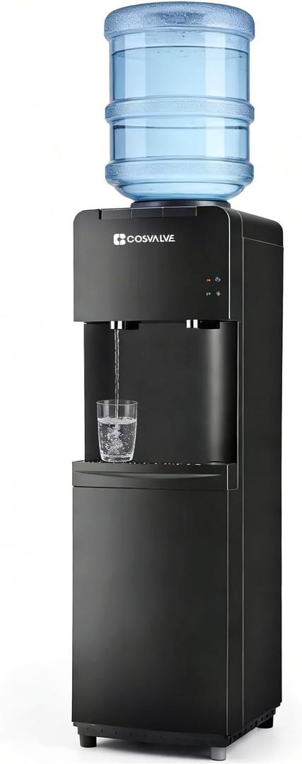 Top Loading Water Cooler Dispenser for 3 &5 Gallon Bottles w/Hot Cold Water