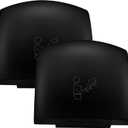 Rossesay 2 Pcs Electric Hand Dryer Commercial Compact Air Wiper Automatic Hand Air Dryer for Dry Machine Wall Business Home Household Restroom Office Mall, 110v,1200W (Black)