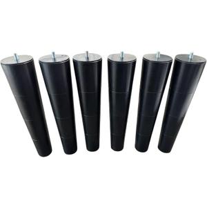 12 inch Tempurpedic Tapered Adjustable Base Legs Set of 6, M8 Threading.