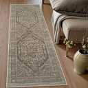 Uphome Boho Kitchen Runner Rug, 2x6 Washable Hallway Runner Rugs Non Slip, Soft Modern Entryway Carpet Runners Low Pile, Non Shedding Rug Runner for Laundry Bedroom Bathroom, Taupe