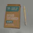 VIVAGO Bamboo Toothbrushes 10 Pack  Natural Toothbrushes, Plant-Based Soft Bristles  Eco-Friendly Wooden Toothbrush