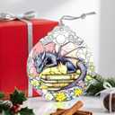 Christmas Ornaments: Stained Glass Ornament, Christmas Tree Ornament, Hanging Ornaments for Home Decor & Xmas Tree Decorations, Exquisite Holiday Decor, Gift & Holiday Present - Dragon of Book