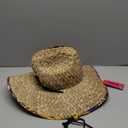 FOCO NCAA Mens NCAA College Team Logo Floral Lifeguard Beach Straw Sun Hat (One Size)