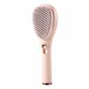 Self Cleaning Hair brush Retractable Hair Brush For women,Airbag Massage Combs for Thick Hair Long Hair (Off-white)