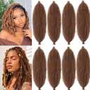 8 Packs Springy Afro Twist Hair 16 INCH Pre-fluffed Naturaly Twist for Protective Styling Marley Crochet Twist Braiding Hair for Black Women (16inch, 30#)