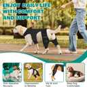 Dog Knee Brace for Hind Legs ACL Support - Adjustable Double Dog Leg Brace for Joint Pain Relief, Luxating Patella, Arthritis Recovery, Secure Fit Orthopedic Wrap for Small Medium Large Dogs (XL)