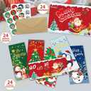 Christmas Money Holders for Cash Gift,24 Pack Christmas Money Cards with Envelopes,Cash Gift Card Holders in 6 Designs