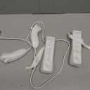 2 Pack Wii Remote with Wii Motion Plus Inside | Shock Wii Nunchuk Controller | Compatible Nintendo Wii, Wii U