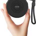 FOXFINE Portable Sound Machine, Travel White Noise Machine with 36 Soothing Sounds, Focus Light & Headphone Jack, Timer & Memory for Sleeping, Baby, Adults, Black (Mini)