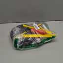 6 Set Football DIY Table Centerpiece Decor Set Includes Mini Footballs, Artificial Turf, Rugby Hoop Photo Goalposts, Football Tabletop Centerpiece Decoration for Game Birthday Party Favors