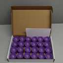 Homemory Purple Tea Lights Candles Battery Operated, 200+Hour Flameless Flickering Fake Electric LED Colored Tealights Candles for Party, Wedding, Halloween, Mardi Gras, Holiday Decor, 24-Pack