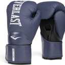 Everlast Elite 2 Boxing Gloves | Pro Training & Heavy Bag Gloves | Men & Women | Ventilated Palm | Multi-Layer Protection | Navy, 14 oz