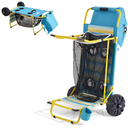 Beach Cart With Cooler Bag Blue Palm Print