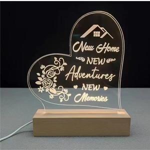 House Warming Gifts Dimmable Night Light Unique Housewarming Gift Idea for New Home Apartment Newlywed Couple Realtor Closing Gifts Family Friends Women Men