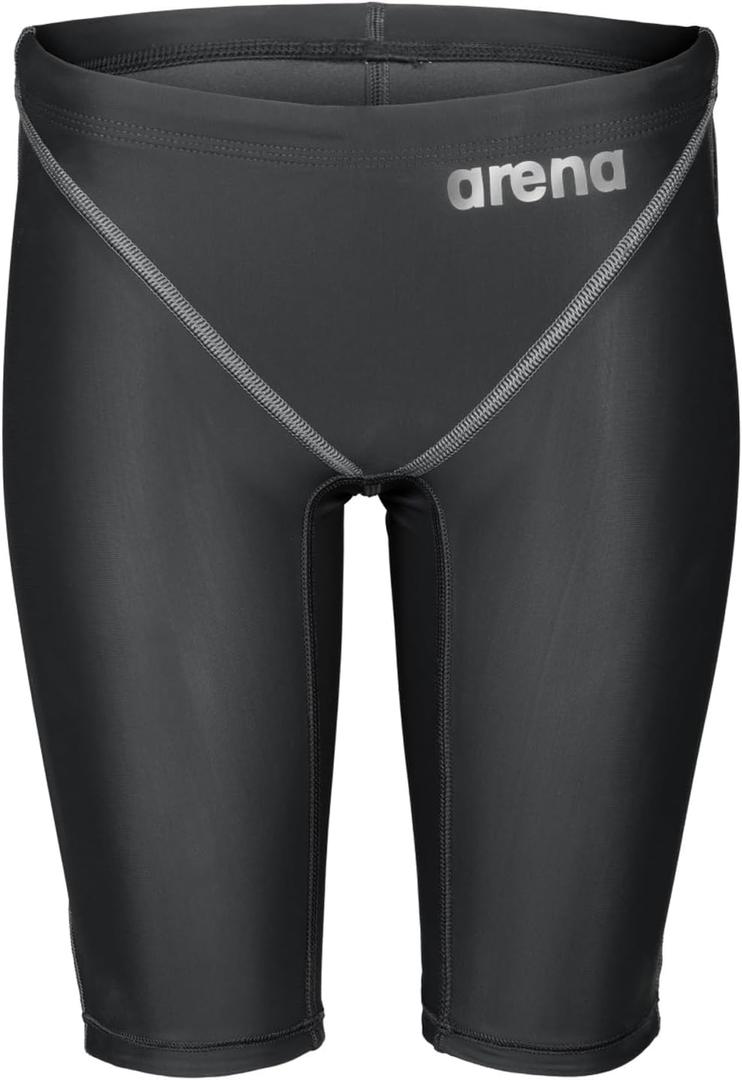 Arena Boys' Junior Racing Jammer Powerskin St Next Knee Length Tech Suit Competitive Swimsuit (26, Black)