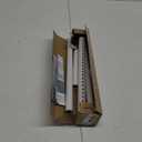 DIIG Sliding Door Security Bar, 17.7-50.5inch Adjustable Locking Window Safety Bar with Rubber Tips, Diameter 1inch Window Security Bar for Home Apartment Travel (White)