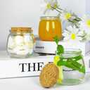 NEWMIAO 20 Pack 7 oz Glass Yogurt Jars with Cork Lids and PE Lids, Glass Pudding Jars Candles Jars, Small Containers for Wedding Favors, Milk, Jam, Honey, Cake, Spices and DIY Gift