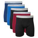 Gildan Men's Underwear Boxer Briefs, Multipack, Mixed Blue/Grey (5-Pack), X-Large