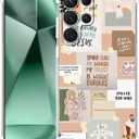 Case for Galaxy S24 Ultra with Christian Quotes Design,Jesus God Bible Verse Pattern,Clear Soft TPU Bumper Case,6.8"(Christian,s24u)