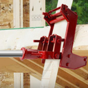 Cast Iron Wall Jack, HeavyDuty Portable Wall Jacks for 17/8 inch Wide x 31/2 inch Long fir polesand 1" OD Steel Pipes, for Framing, Lifting Wall Beams, Rated Capacity 1,000 lbs, Red, Pack of 1