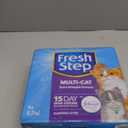 Fresh Step Clumping Cat Litter, Multi-Cat, Long Lasting Odor Control Kitty Litter with Activated Charcoal, Low Dust Formula, 14 lb