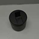 19oz Insulated Vacuum Food Jar with Buckle Lid Wide Mouth Soup Thermo for Hot Food Kids Leakproof Stainless Steel Lunch Container- Black-1Pack