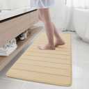 Buganda Memory Foam Bath Mat 55 x 24, Ultra Soft Absorbent Bathroom Rugs