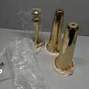 Set of 2 Metal Trumpet Vases for Table Centerpieces, Anniversary Celebration Wedding Party Dinner Table Centerpieces, Wedding Decorations, 21.9"/55.5cm Gold Vases