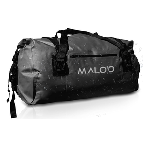 Malo'o Waterproof Dry Bag Duffel 40L/60L/100L, Roll Top Duffel Keeps Gear Dry for Kayaking, Rafting, Boating, Swimming, Camping, Hiking, Beach, Fishing - Internal & External Pockets (black)