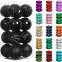 XmasExp 16ct Christmas Ball Ornaments Shatterproof Xmas Tree Hanging Balls Halloween Decorations Perfect for Holiday Wedding Christmas Halloween Decor(3.15", Black)