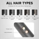 PLAVOGUE Ionic Hair Straightening Brush with Hot Air Function, Dual Voltage 30s Fast Heating, Anti-Scald & Auto Shutoff, Rotating Cord for Frizz Control & Salon Styling at Home