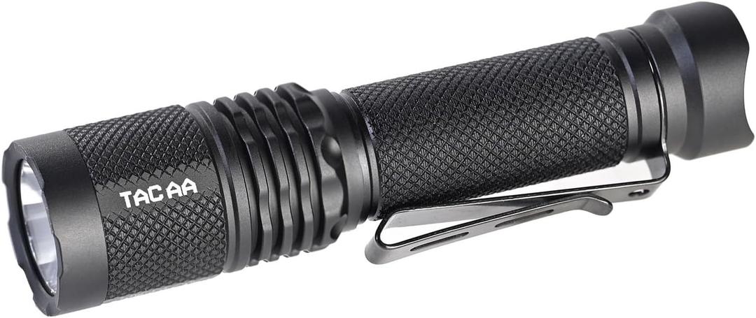 ACEBEAM TAC AA 2.0 Longest-Range AA Flashlight 280 Meters, 1000 High Lumens Tactical EDC Flashlight Rechargeable, 6 Modes Pocket LED Flashlight, Super Bright Small Mini Flashlight for Camping, Home