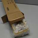 Veken Adhesive Shower Caddy 6-Pack,Gifts for Women Mom,Heavy Weight Bearing,Large Wall Mounted Bathroom Shelves Rack,Organizer Storage Accessories with Soap Dish&Toothbrush Holder,Bright Gold