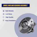 KUSATEC 513301-K 2pcs Front/Rear Wheel Bearing and Hub Assembly Compatible with 2008-2015 Audi A4 A5 A6 A7 A8 Quattro RS5 RS7 allroad Q5 SQ5 S4 S5 S6 S7 S8