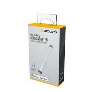 Acoustix™ Rugged Audio Adapter, 3.5 mm (White)