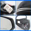 Right Passenger Side Mirror fit for Toyota Tacoma 2016-2022 2023 Rear View Door Mirror Black POWER|SIGNAL|HEAT|With Blind Spot Monitor(Partslink TO1321350)(8Pins)
