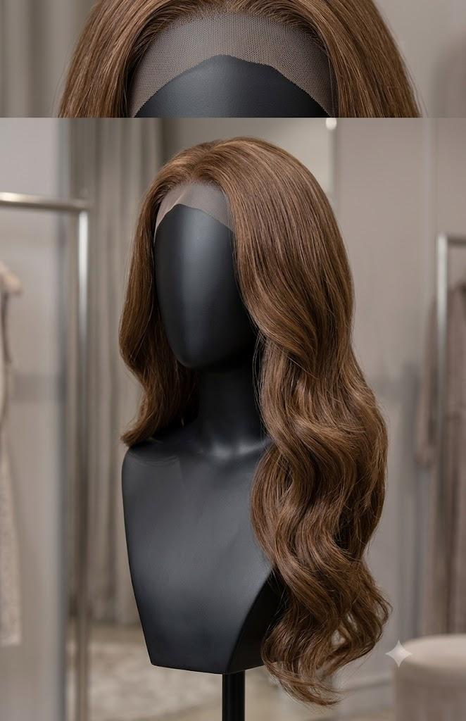 Brown Wig With Wig Caps 31Inch