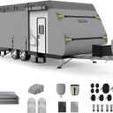 YSPACE 8-Layer RV Cover 22-24 ft, Waterproof Travel Trailer Cover