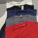 GYM REVOLUTION 5 Pack Workout Sleeveless Shirts Muscle Gym Tank Tops for Men Black White Red Blue Dark Grey, XL