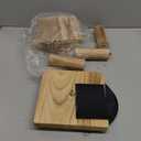 ERTIUANIO Bracelet Holder Display, 3 Tier Wooden Rotating Display Stand for vendors, 60 Hooks for Bracelet, KeyChain, Necklace, Jewelry