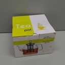 HIWARE 1000ml Glass Teapot with Removable Infuser, Stovetop Safe Tea Kettle, Blooming and Loose Leaf Tea Maker Set