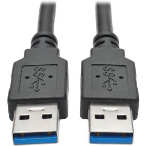 Tripp Lite 6 ft. USB 3.0 SuperSpeed (A/A) Cable (M/M), 28/24 AWG, 5 Gbps, USB Type-A to Type-A, Black (U320-006-BK)