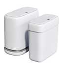 Bathroom Trash Can with Lid, Slim 3.3 Gallon Vacuum adsorption Garbage Bin, Narrow Press Top Waste Basket for Odor Control & Dog Proof for Bathroom Bedroom Office Home